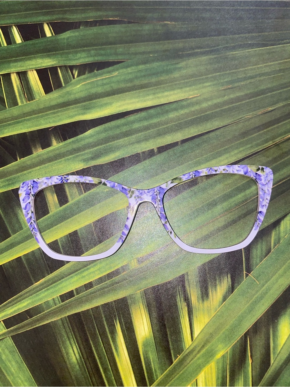 Pair Eyewear WANDA eyeglass toppers purple flowers